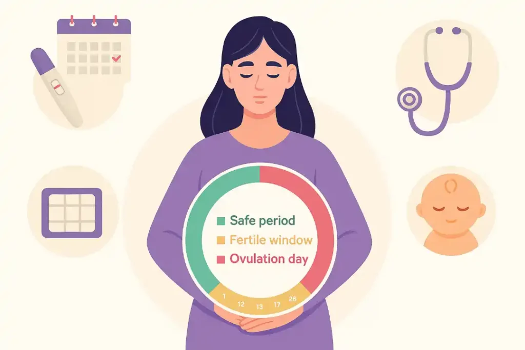 Track Fertile Days, Safe Period & Pregnancy Window Easily